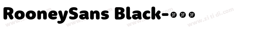 RooneySans Black字体转换